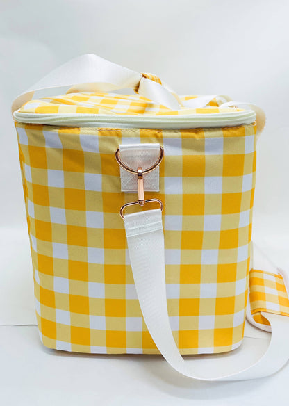 Sunshine Check Insulated Picnic Cooler Bag