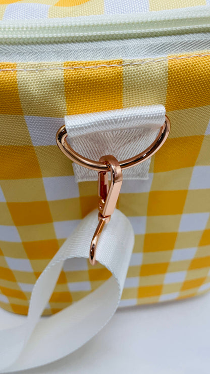 Sunshine Check Insulated Picnic Cooler Bag