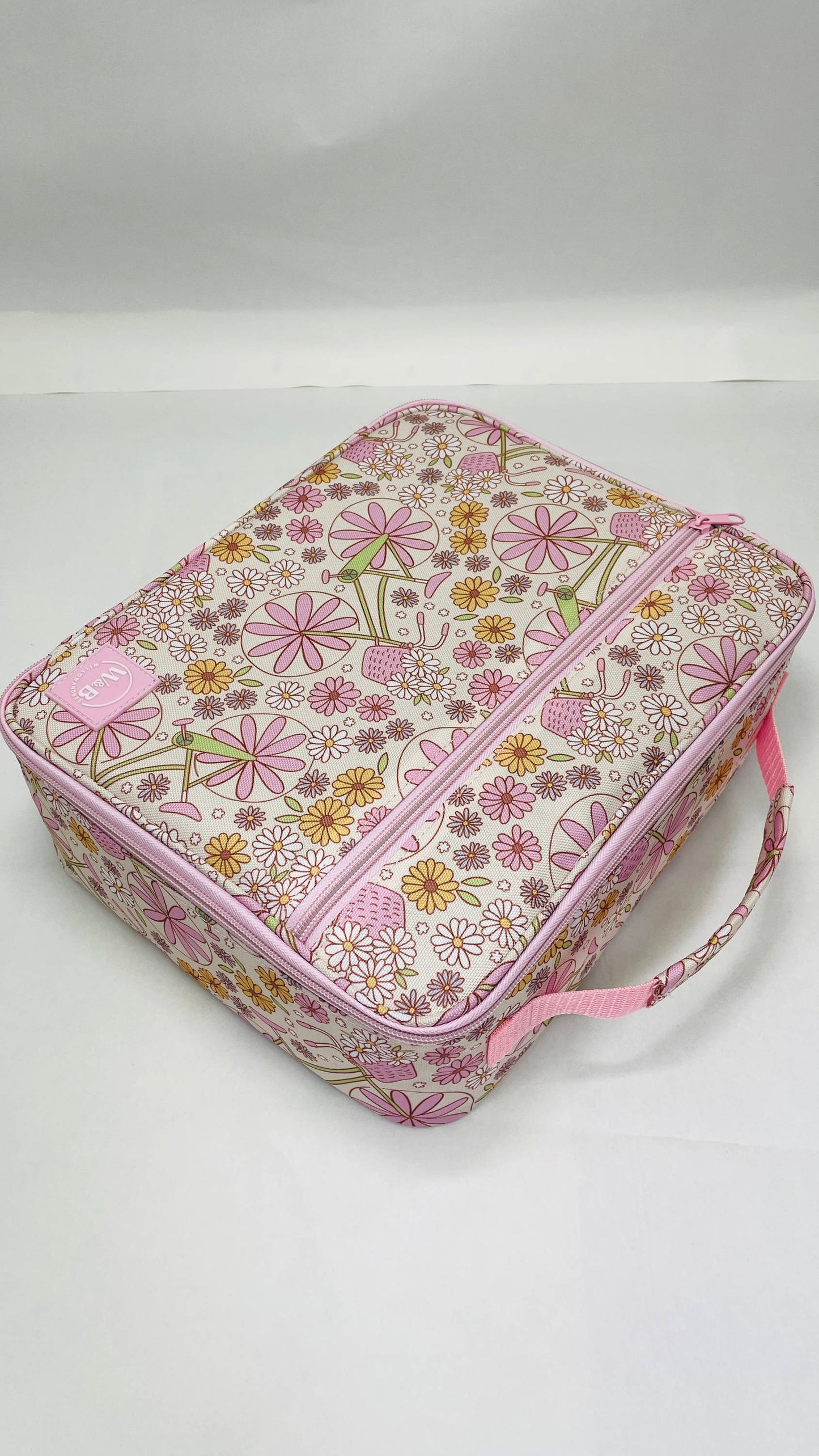 Bicycle Floral Insulated Lunch Bag