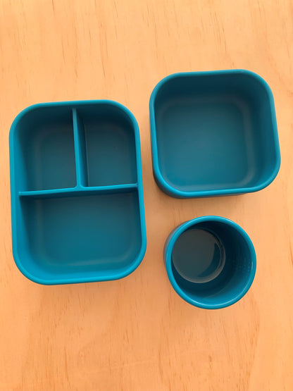 Ocean Blue Silicone 3 Piece Bundle