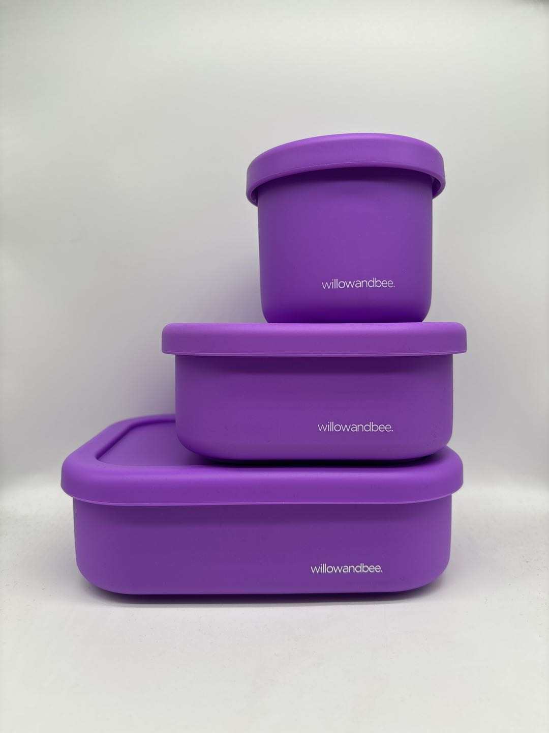 Bright Purple Silicone 3 Piece Bundle