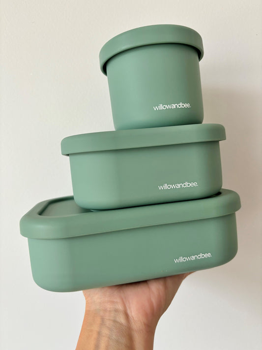 Sage Green Silicone 3 Piece Bundle