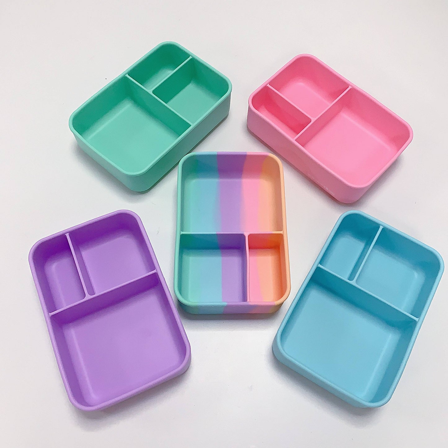 Pastel Pink Silicone Sandwich Bento